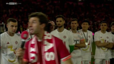 Wilde Stadion-Party zum Abschied - Erst brüllt Müller, dann brechen alle Dämme!