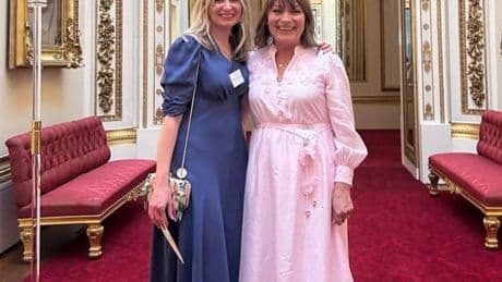 Lorraine Kelly looks incredibly youthful in floral pink midi dress that's wedding guest-perfect