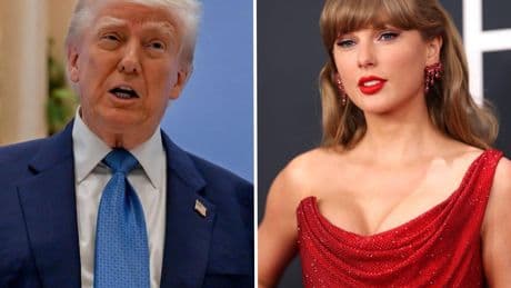 Trump takes time from busy Middle East trip to revisit feud with Taylor Swift