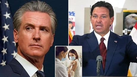 Democratic states defy Trump and issue their own vaccine rules... after Florida BANS mandated shots