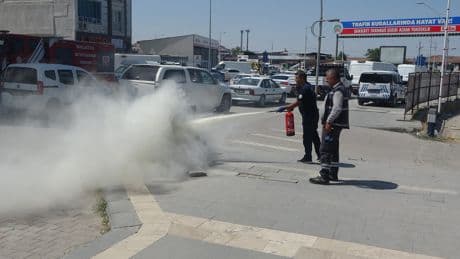 Malatya'da elektrik trafosunda yangın paniği