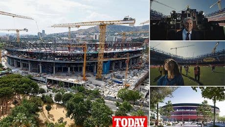Barcelona confirm date for return to the Nou Camp after project was hit with repeated delays - but £1.25bn renovation won't even be finished