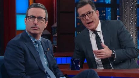 John Oliver mourns ‘incredibly sad’ cancellation of Stephen Colbert’s The Late Show