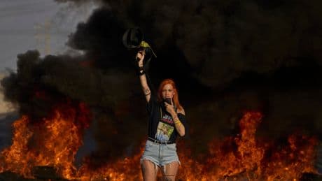 Protesters in Israel demand release of hostages as Gaza strikes kill 16, hospitals say