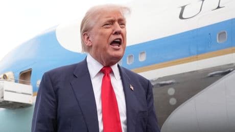 It’s great to be here, I love standing on the soil of Scotland, Trump says