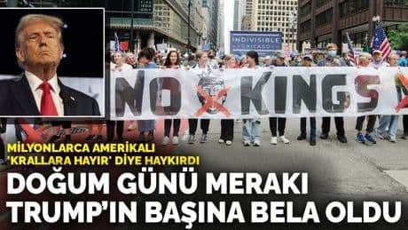 Milyonlarca Amerikalı 'krallara hayır' diye haykırdı: Doğum günü merakı Trump’ın başına bela oldu
