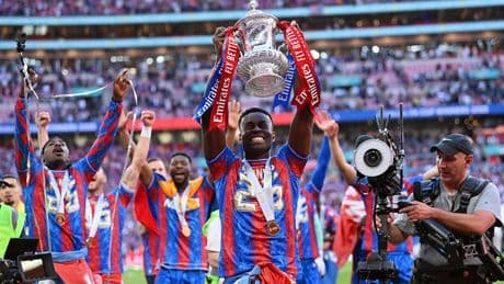 Crystal Palace duo Marc Guehi and Adam Wharton miss FA Cup afterparty after being hospitalised