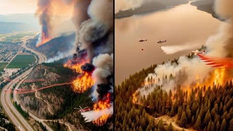 'This can only get worse': Who's behind the fake AI-generated images of B.C. wildfires?