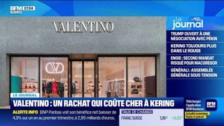 Valentino : un rachat qui coûte cher à Kering
