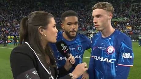 Cole Palmer and Reece James refuse to answer same question minutes after Chelsea final