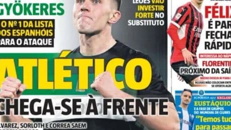 Record: El Atlético toma la delantera por Gyokeres