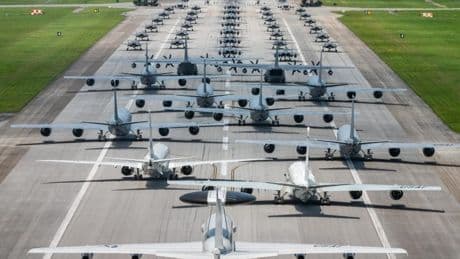US Air Force's massive 53-aircraft runway exercise 'sends a message you can't ignore' to rivals like China