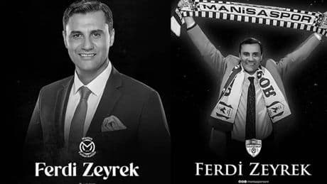 Manisa'da spor camiasının Ferdi Zeyrek yası