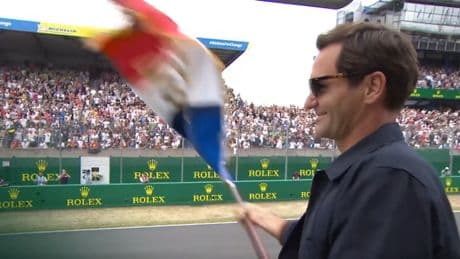 «Je suis épuisé !» : en vidéo, Roger Federer illumine le coup d’envoi de la 93e édition des 24 heures du Mans