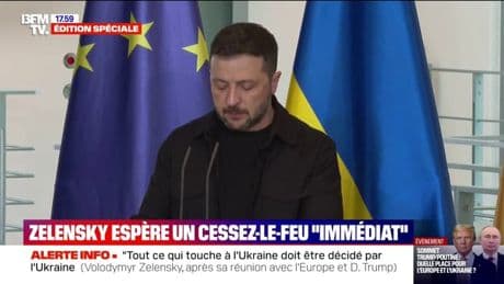 Guerre en Ukraine: "Il doit y avoir un cessez-le-feu", déclare Volodymyr Zelensky, à la suite de son échange avec Donald Trump