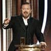 Ricky Gervais takes a swipe at Emmys stars' political grandstanding with throwback to his Golden Globes speech telling celebs: 'You're in no position to lecture the public about anything'