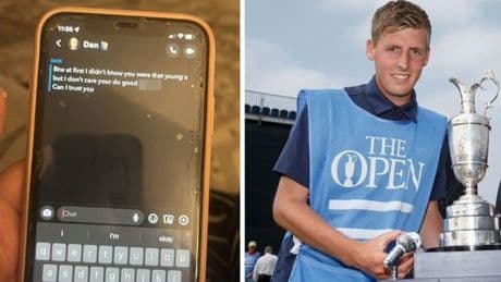 Top Scots golf caddie sent filthy texts to schoolgirl he met at TRNSMT