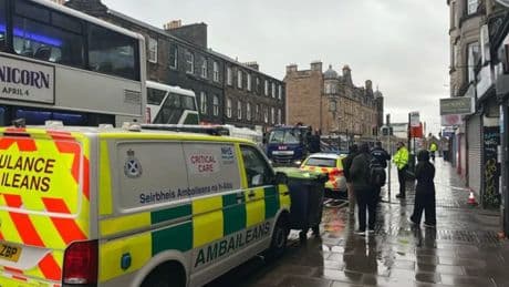 Forensics comb Edinburgh street after man 'stabbed' in early hours attack