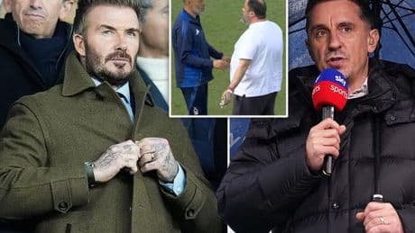 David Beckham weighs into Gary Neville vs Nottingham Forest row with response to ban