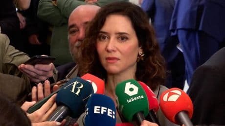 Ayuso acusa a la izquierda dejar la reputación de España “por los suelos” por el apagón