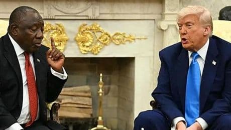 Trump-Ramaphosa görüşmesine "beyaz çiftçilere soykırım" iddiası damga vurdu