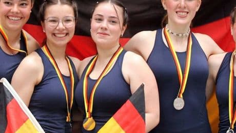Um Haaresbreite den Titel verpasst: Hovener Kunstradfahrerinnen sichern sich den Deutschen Vizemeistertitel