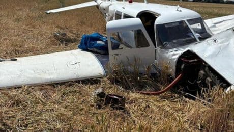 Pilot escapes with minor injuries after plane nosedives into Essex field