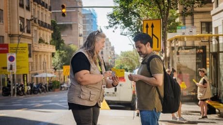 Cambio de sentido de la calle Amigó por las obras de la L8