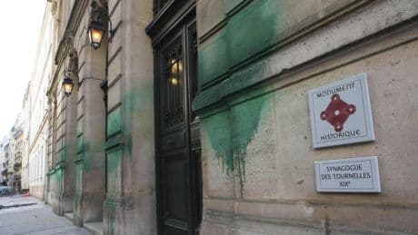 Three Serbs charged over paint attack on France's Jewish sites, Russian involvement suspected