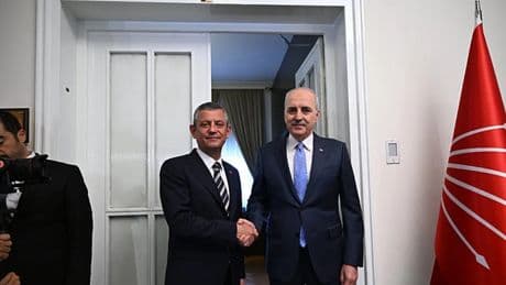 TBMM Başkanı Numan Kurtulmuş Özgür Özel'i ziyaret etti