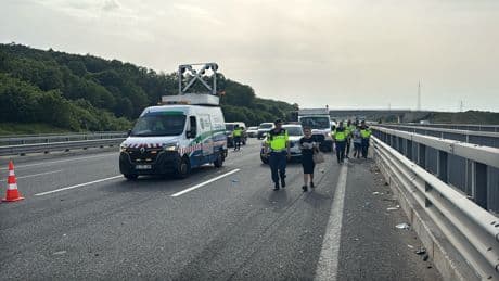 Kuzey Marmara Otoyolu'nda zincirleme kaza: Çok sayıda yaralı var