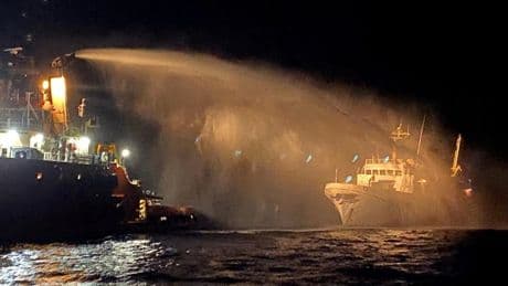 Explosions Cripple Ship Carrying Aid to Gaza in the Mediterranean Sea