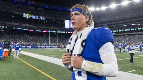 Giants reward Jaxson Dart for sensational training camp as depth chart revealed