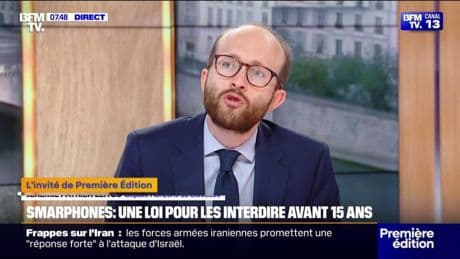 "Il est temps de prendre des mesures radicales", souligne Jérémie Patrier-Leitus (Horizons) qui souhaite interdire la vente de smartphones aux moins de 15 ans