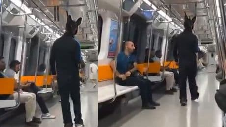 Sarıyer'de metroda elinde tüfekle gezen tavşan kostümlü şüphelinin ifadesi ortaya çıktı
