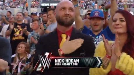 Hulk Hogan’s son fights back tears as late father is honored at SummerSlam