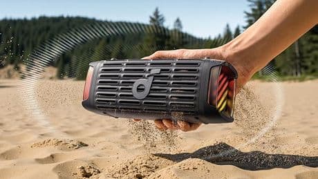 Anker’s new outdoor wireless speaker vibrates to shake off dust and sand