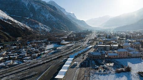 Manifestations à Chambéry contre le projet de ligne ferroviaire à grande vitesse Lyon-Turin