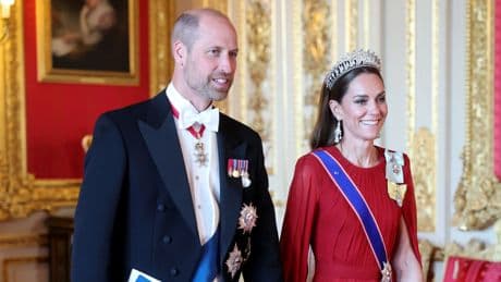 In pictures: The King's state banquet for France's Macron