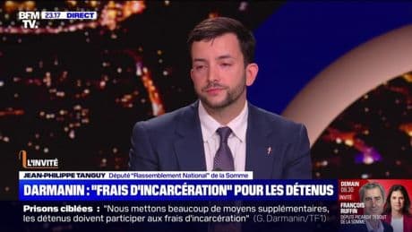 "On ne va pas cacher ou bouder notre plaisir quand on reprend des mesures que nous proposons": Jean-Philippe Tanguy (RN) réagit à la volonté de Gérald Darmanin de rétablir les frais d'incarcérations pour les détenus