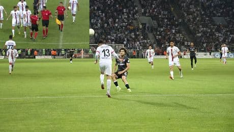 Play-off maçında gergin anlar! Hakem yaralandı