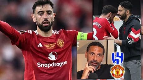 Rio Ferdinand reveals he messaged Bruno Fernandes following reports the Man United skipper had REJECTED £200MILLION offer to join Saudi giants Al-Hilal