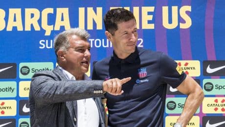 Tres años del fichaje de Lewandowski por el Barça