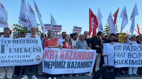 KRT çalışanları direnişlerinin 15. gününde: “Hakkımızı alana kadar mücadele edeceğiz”