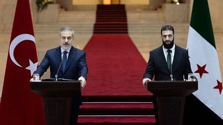 Bakan Fidan, Suriye Cumhurbaşkanı Şara'yla görüşüyor