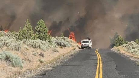 Cram Wildfire in Central Oregon Grows to Almost 30,000 Acres