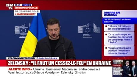 Guerre en Ukraine: "Il est impossible de donner des territoires", assure Volodymyr Zelensky