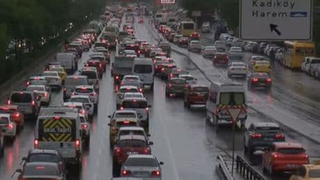 İstanbul'da trafik kilit: Yüzde 71!