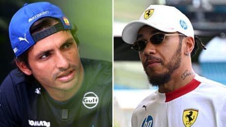 Carlos Sainz offers very frank Lewis Hamilton verdict as Ferrari woes continue