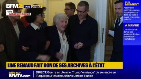 Line Renaud fait don de ses archives à l'État